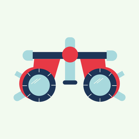 Optical element for ophthalmology, vision correction, eye diagnostic.のイラスト素材