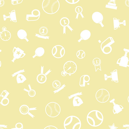 Seamless sport pattern with balls. Repeated backdrop for fashion clothes, t shirt, child, paper.のイラスト素材