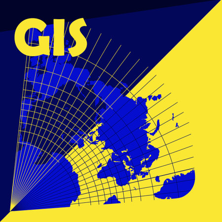 GIS day illustrationのイラスト素材