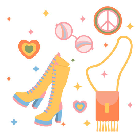 Vector illustration in retro style. Suitable for content about fashion or beauty.のイラスト素材