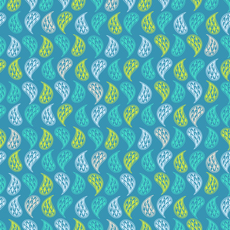 Paisley vector seamless pattern.modern stylish texture. repeating abstract backgroundのイラスト素材