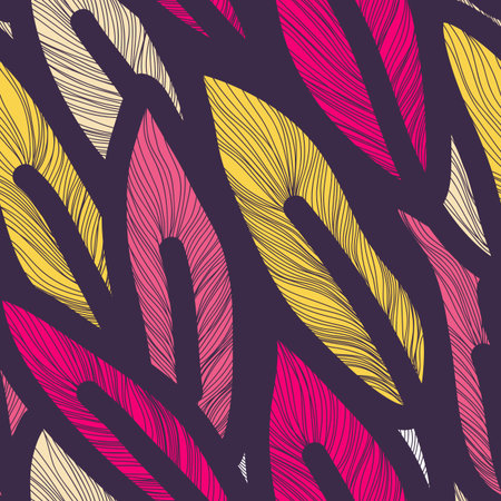 vector seamless pattern. modern stylish texture. repeating abstract backgroundのイラスト素材