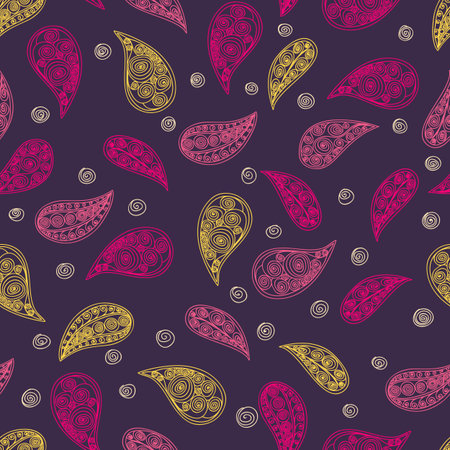 vector seamless pattern. modern stylish texture. repeating abstract backgroundのイラスト素材