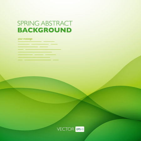 Vector abstract background with waves. Presentation template.のイラスト素材