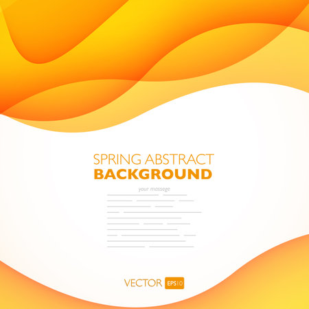 Vector abstract background with waves. Presentation template.のイラスト素材