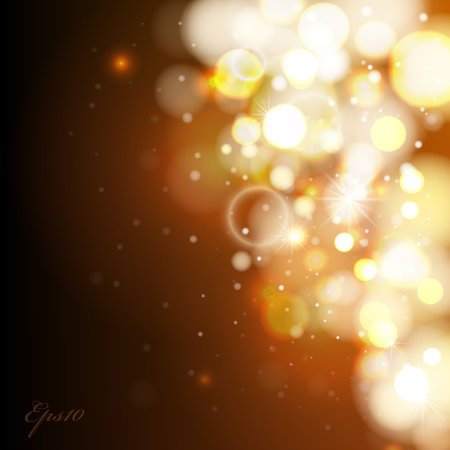 Vector abstract Bokeh background. Lights. Design templateのイラスト素材