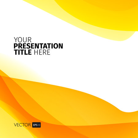Vector abstract background with waves. Presentation template.のイラスト素材
