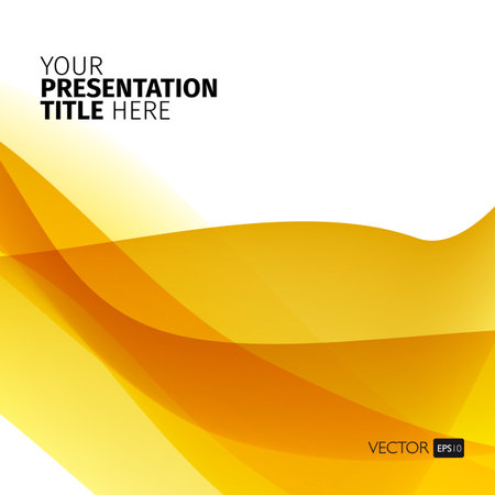 Vector abstract background with waves. Presentation template.のイラスト素材
