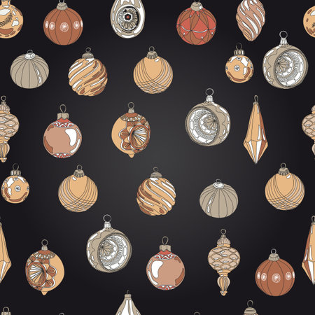 seamless Christmas pattern. のイラスト素材