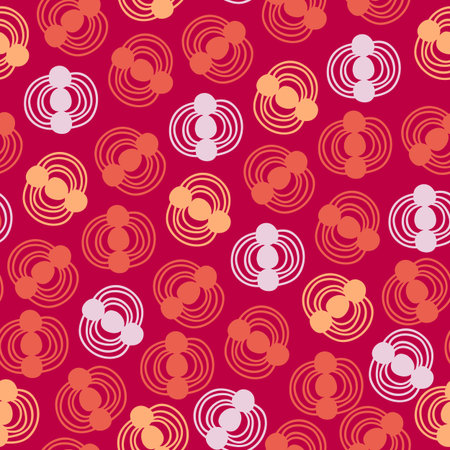vector seamless pattern. modern stylish texture. repeating abstract backgroundのイラスト素材