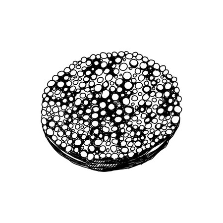 Chocolate jazzies, retro hand drawn vector illustration.のイラスト素材