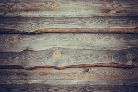 Old wooden fence. Wood texture. The background. Wooden boards.の写真素材
