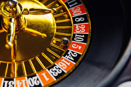 drunk roulette .play for a big company.の写真素材