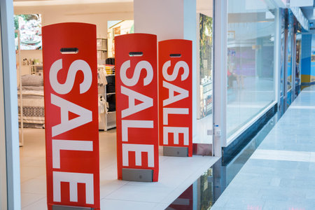 Seasonal discounts in stores, sale, Black Friday and shopping concept. Summer clothing collection...