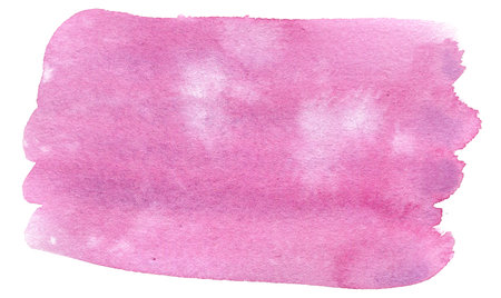 Beautiful Hand Drawn Abstract Watercolor Pink Stain Mark Illustrationの写真素材