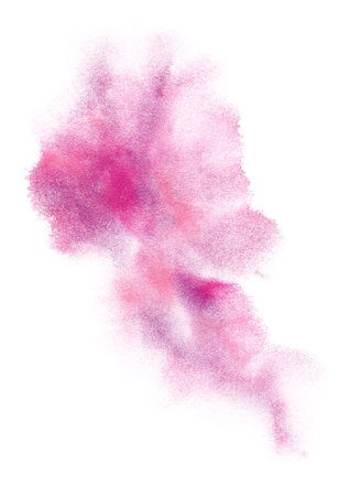 Beautiful Hand Drawn Abstract Watercolor Pink Stain Mark Illustrationの写真素材