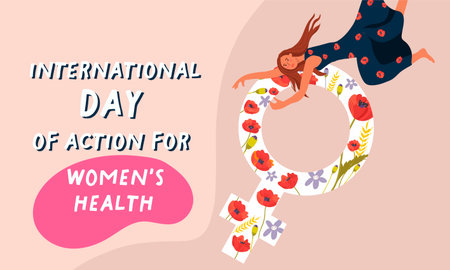 International Day of Action for Women's Health, held on 28 May.のイラスト素材