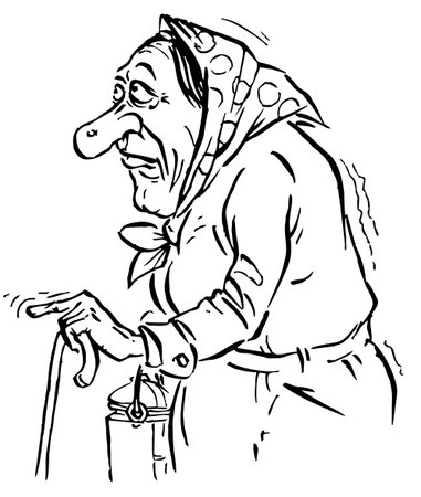 Old womanの写真素材