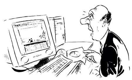 Computer userの写真素材