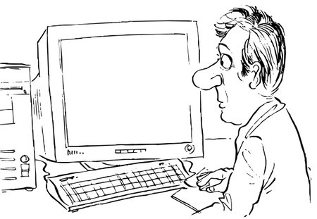 Computer userの写真素材