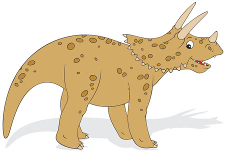 Dinosaur Triceratopsのイラスト素材