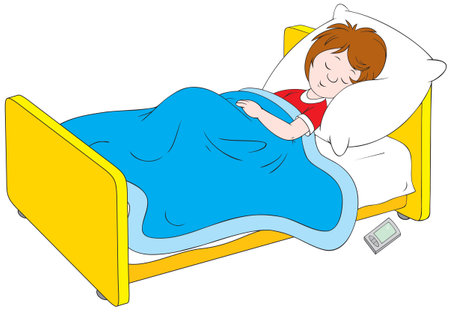 Sleeping boyのイラスト素材