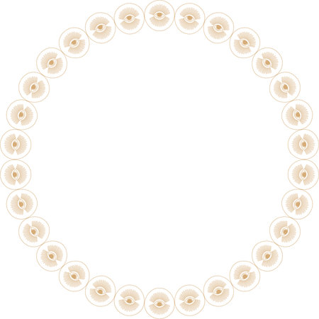 Mystic eye frame. Vector celestial prediction eye template for your text. Eye of Providence. Hand drawn vector illustration isolated on white backgroundのイラスト素材