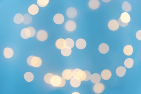 bright bokeh on a blue background Texture Copy spaceの写真素材