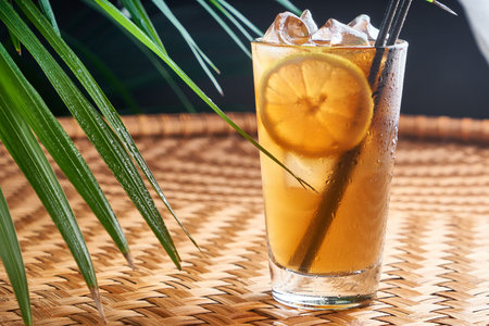 Summer chilled drinks with fresh juice