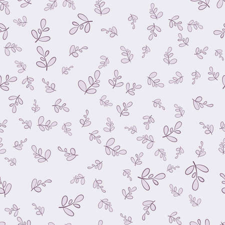Pastel lavender flowers pattern on light purple background.のイラスト素材