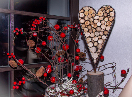 bright red berriesの写真素材