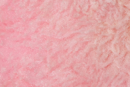 Pink soft synthetic puff texture