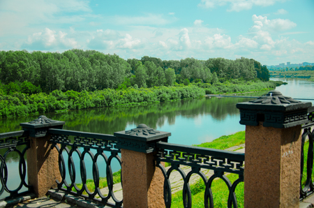 Beautiful nature of Russia: forests and riversの写真素材