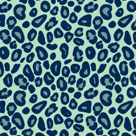 Leopard skin in blue seamless pattern, vectorのイラスト素材