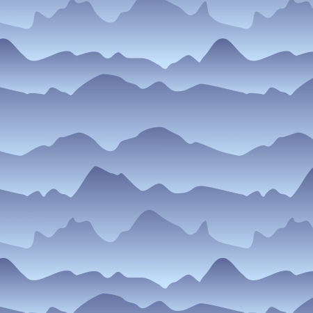 Mountains in the fog seamless patternのイラスト素材