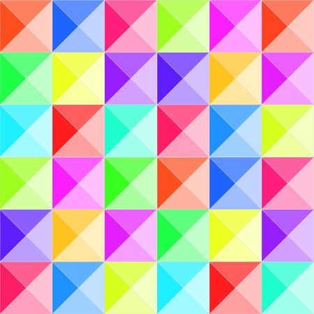 Colorful pyramid relief seamless patternのイラスト素材