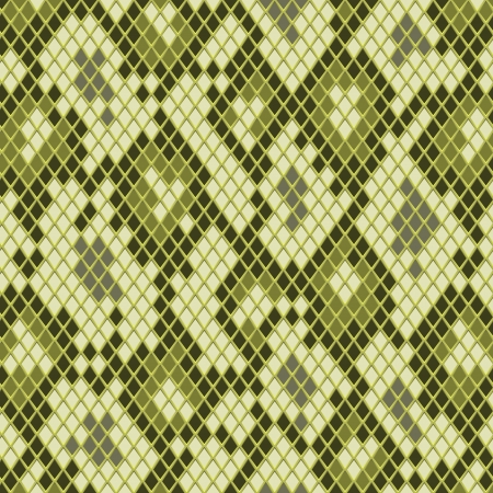 Snake skin in green seamless pattern, vectorのイラスト素材
