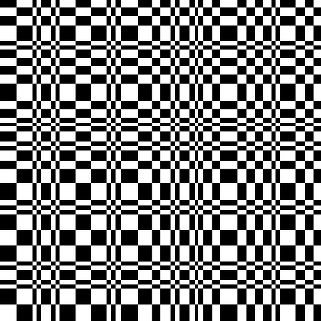 Abstract checkered black and white seamless patternのイラスト素材