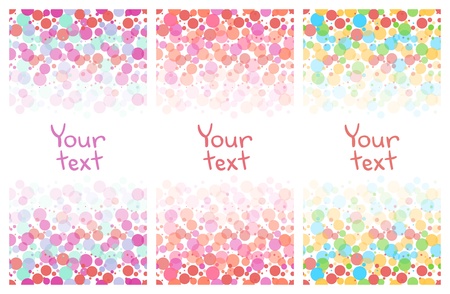 Abstract geometric colorful banners set on whiteのイラスト素材