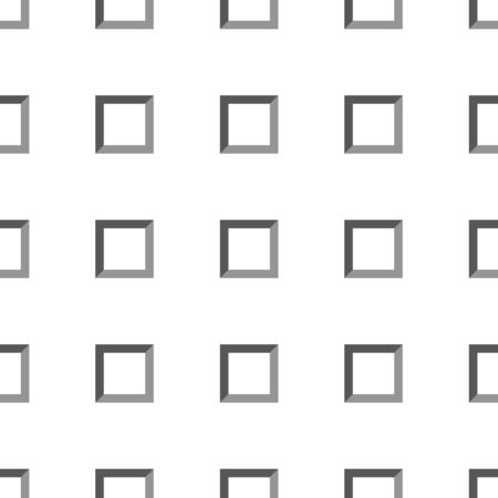 Gray and white squares simple geometric abstract seamless pattern, vectorのイラスト素材