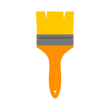 Hand instrument, isolated paint brush, simple vector illustrationのイラスト素材
