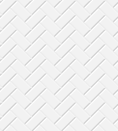 White glossy subway tiles herringbone wall seamless pattern, vector backgroundのイラスト素材