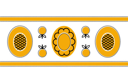 Yellow national pattern