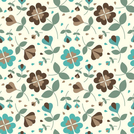 Seamless flower patternのイラスト素材