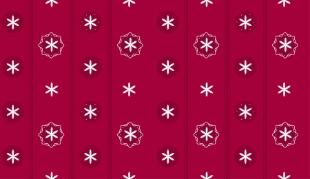 Red pattern with flowersのイラスト素材