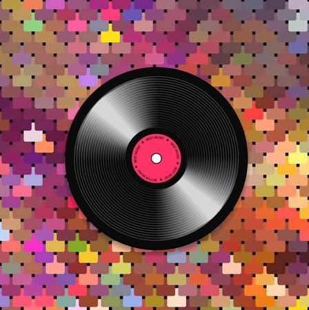 Music mosaic backgroundのイラスト素材