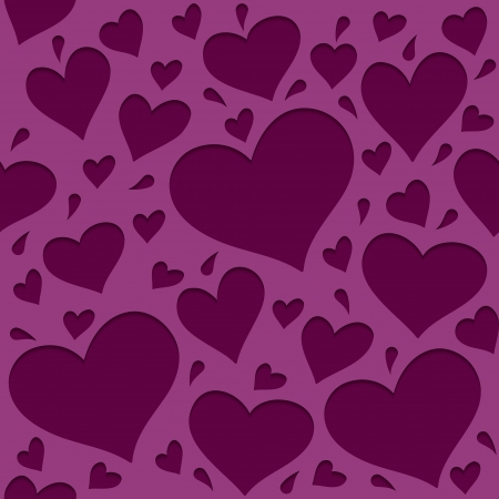 Pattern with hearts_2のイラスト素材