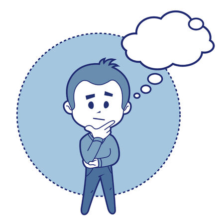 Character manager  thinkのイラスト素材