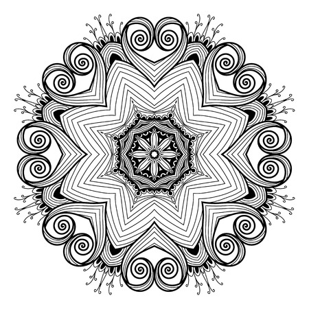 Lacy arabesque designs. Oriental ornament. You can use this pattern in the design of textile, carpet, shawl, cushion, greeting card.のイラスト素材