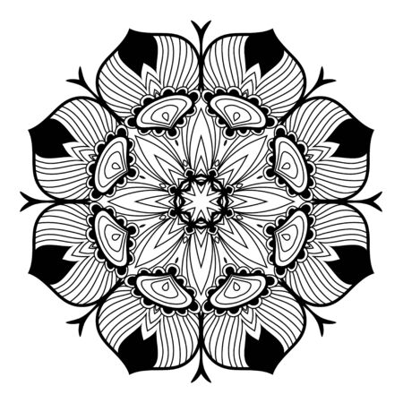 Lacy arabesque designs. Oriental ornament. You can use this pattern in the design of textile, carpet, shawl, cushion, greeting card.のイラスト素材